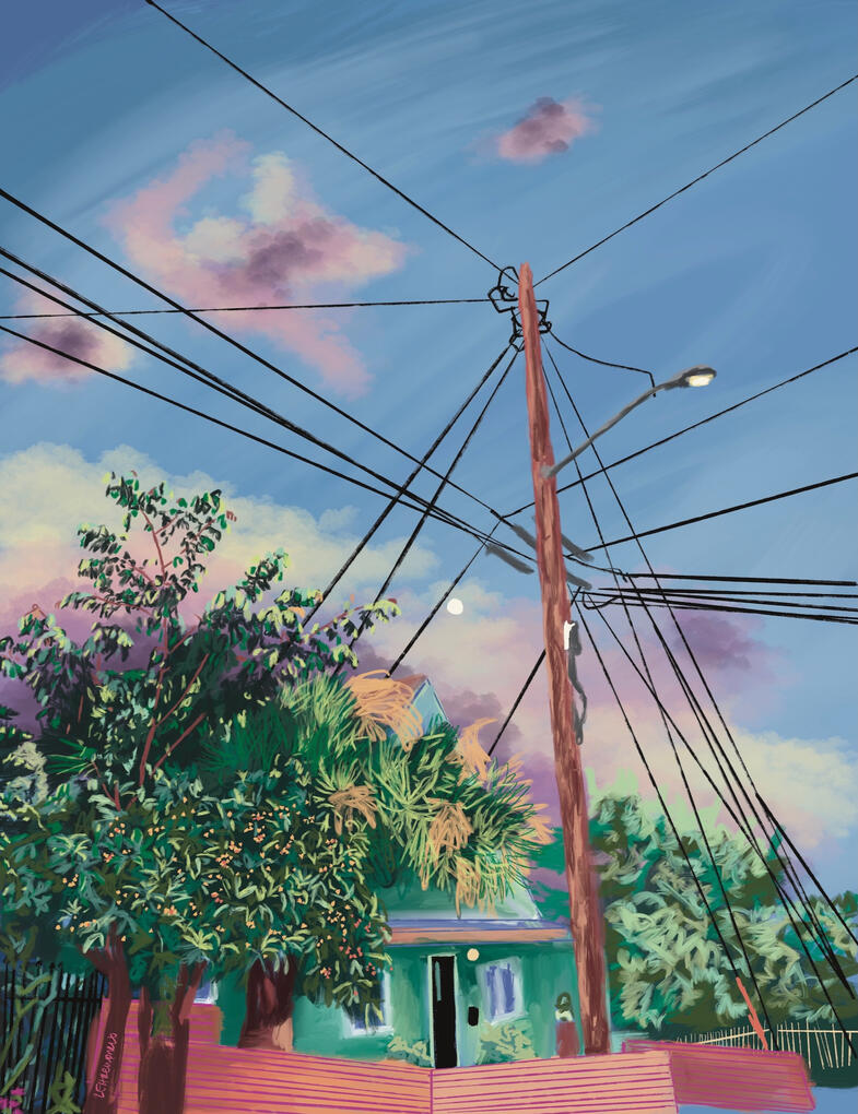 Los Angeles - Digital Illustration by Elizabeth Ehrenpreis